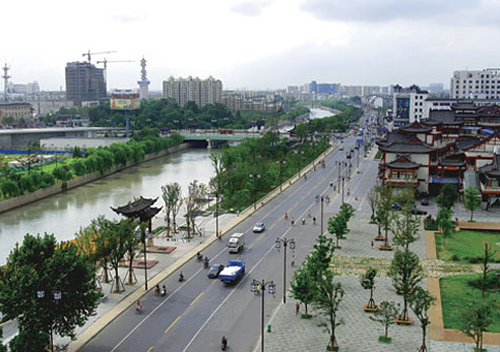Yangzhou city view