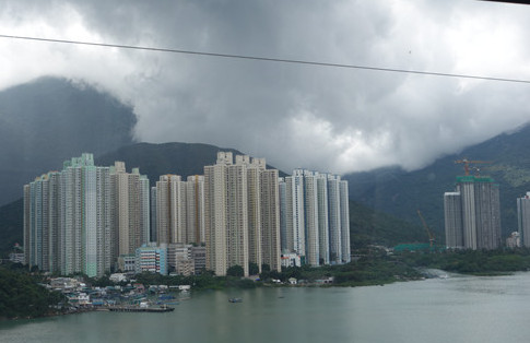 Apartments of Hong Kong as seen from the cable car