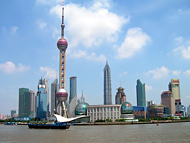 Shanghai Financial Towers and Modern Tall Buildings  